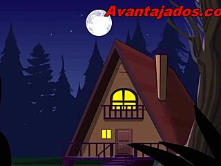 Intense Brazilian gay cartoon pervert ravages in the forest.