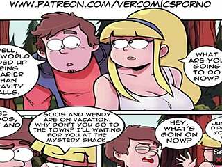 I join gravity falls dipper in foursome reverse gangbang at outdoor cabin orgy