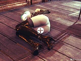 3D Simulation Girl in Japanese Hentai Action