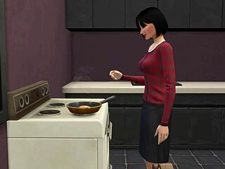 Japanese Stepmom Seduces Stepson for Horny Room Fuck Session.