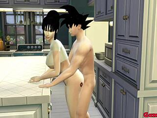 milk mother and wife episode 5 beautiful mother chichi with her 2 sons when husband goes to work in the kitchen ntr hentai