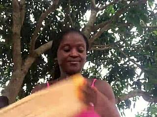 Crazy Bitch Unboxes Package in Front of Strangers