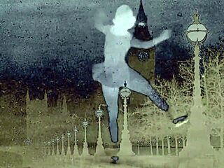 Enjoy a vintage steam age threesome scene.