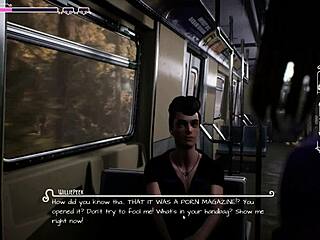 Wet Dream of Innocent College Girl on Train