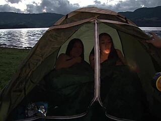 Colombian Lesbian Sex At The Camp