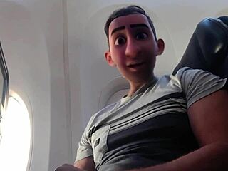 Step Gay Dad and Mile High Guy Get Naughty on the Flight