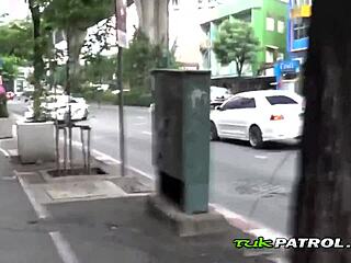 Asian Shy Babe Loves Riding Big White Cock