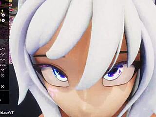 Pov Blowjob From Hentai Vtuber Elfie Love In 3D Vrchat