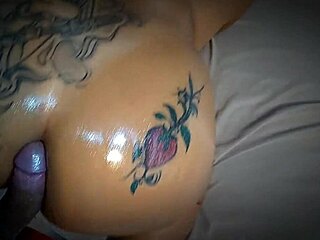 Latina Mommy Lets Pervert Smear Oil On Her Ass