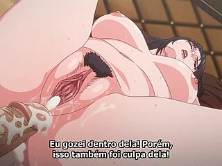 Naughty mom gets creampie in ass