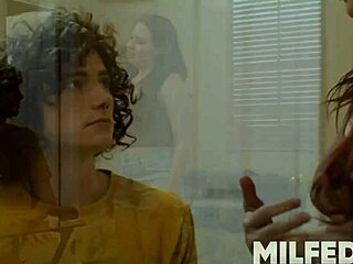 Hot Step Mom Can't Resist Stepson's Bulge in Pants!