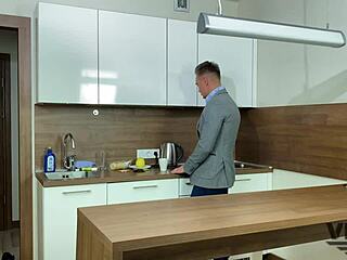 Director Bangs Wicked Teacher and Cums on Her Glasses