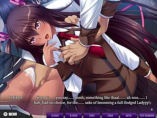 Taimanin Yukikaze 2 Bukkake Scene