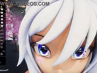 Pov Blowjob From Hentai Vtuber Elfie Love In 3D Vrchat