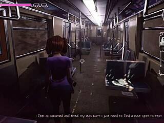 Wet Dream of Innocent College Girl on Train