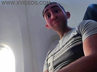 Step Gay Dad and Mile High Guy Get Naughty on the Flight