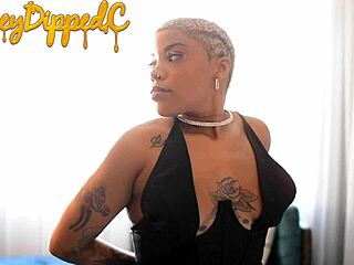 Getting ready to cheat with the boss in a sexy dress.