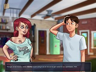 summertime saga 64 with big tits and ass in homemade hentai game