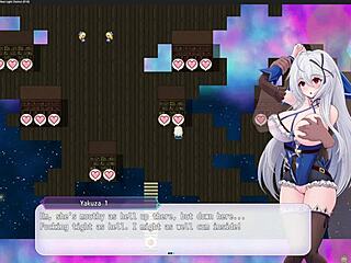 in a hentai world, a group of characters navigate the red-light district, engaging in gangbang banging and blowjob scenes