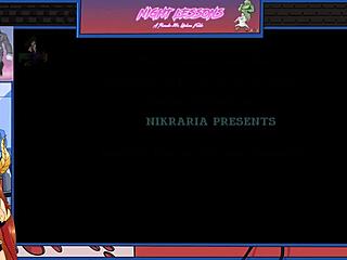 Muscular redhead learns night lessons from vampire in anime