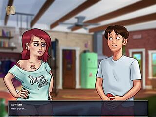 summertime saga 64 with big tits and ass in homemade hentai game