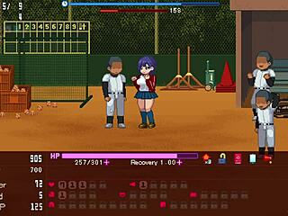 Manager serves all in hentai game!