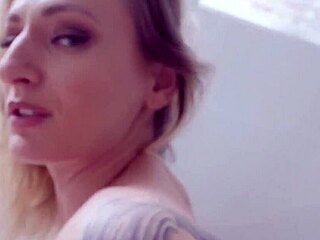 Attractive stepmom in stockings participates in intense activity