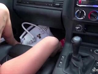 German teen 18+ blows cock in public McDonald's and changing room