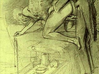 check out this vintage erotic cartoon illustration from the retro era