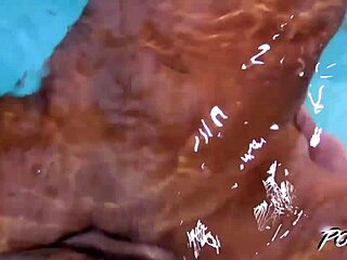 Intense Sensual Fuck With Sexy Brunette In Pool Bent Over