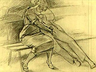 check out this vintage erotic cartoon illustration from the retro era