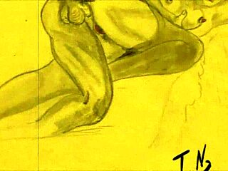 Vintage erotic drawings of hentai anime