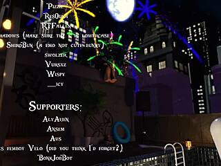 Catgirl really wants that cock and gets creampied before fireworks