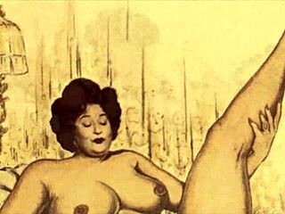 Vintage erotic cartoons and hentai comics from retro anime