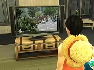 Parody hentai episode 15: one piece nico robin fucked hard by luffy with big tits