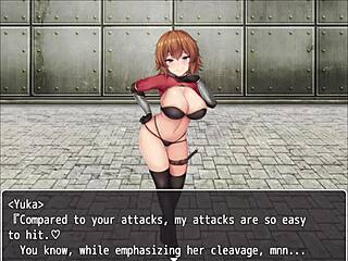 Orange Haired Girl Steps on Cock