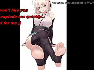 Saber Anime Feet Jerk Off Instructions