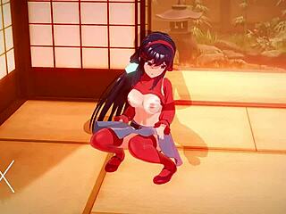 Anime hentai game with Mita's wild sex positions and oral action!