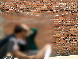 Teen Blows Cock in Public School