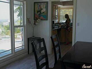 in this taboo roleplay, a petite latina teen gets fucked and jizzed on by her not-daughter partner in a full glamour movie