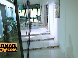 Pov - your wife Shalina Devine and babysitter Lana Roy share a pleasant moment