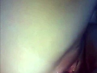 Amateur teen 18+ masturbating with double dildo, showing off her big ass