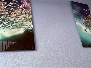 Arab step mom Sasha Pearl gets anal therapy from Alex Adams' monster cock in POV missionary, cumshot on big tits and ass.