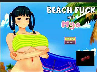 perfect day at the beach with mya in 3d action