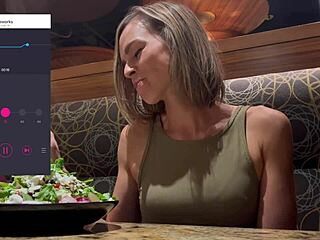 Public Orgasm in Restaurant with Remote Vibrator, Dare You?