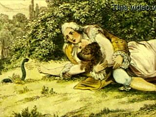 Vintage erotic drawings from antique cartoon hentai