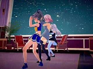 Honkai Star Rail Clara & March 7th Hentai MMD