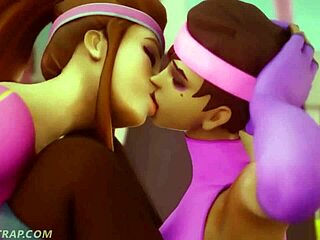 Hey, check this wild lesbian training in 3D hentai!