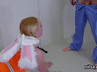 hey, this unusual sweetie got harsh butt hole therapy in an asylum, wanna see?