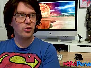 Insatiable UK Slut Blows Lucky Nerds!